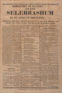 [SLAVERY & ABOLITION]. Anti-Black satirical broadside. Greenfield, MA: N.p., [1818].