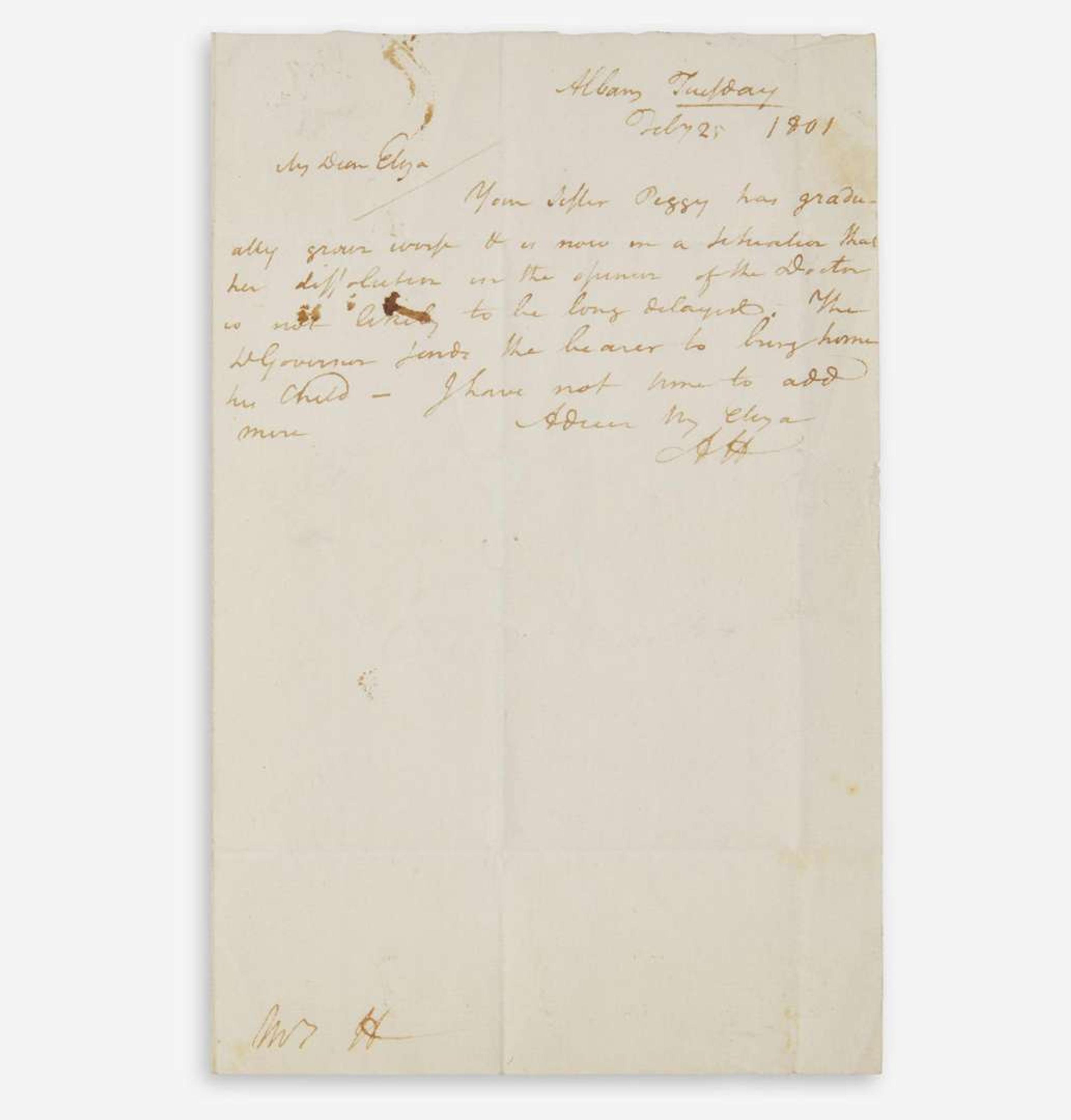 [Americana] Hamilton, Alexander Autograph Letter, signed
