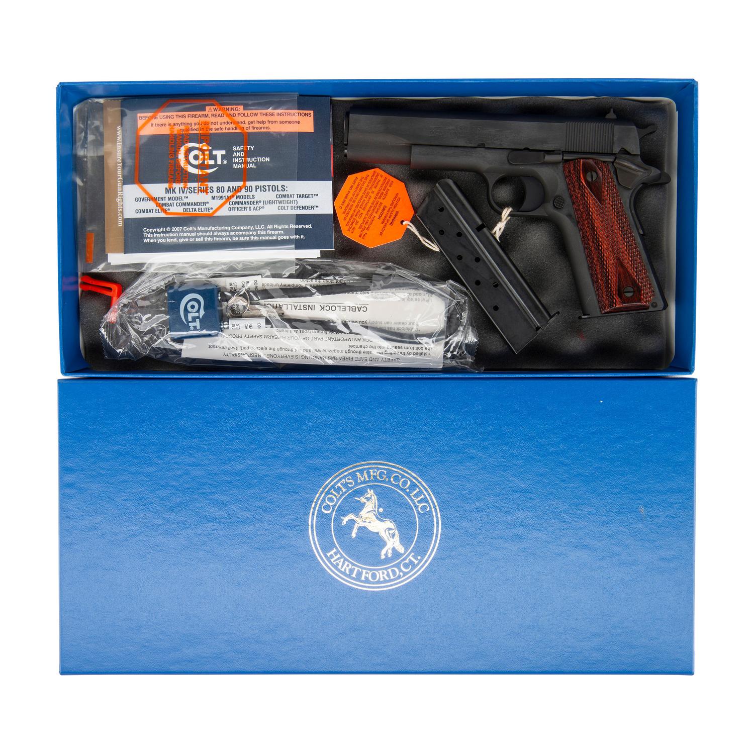 *Colt Series 80 Government Model .38 Super Custom Shop in Box