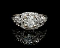 A Vintage White Gold and Diamond Ring, 2.20 dwts.