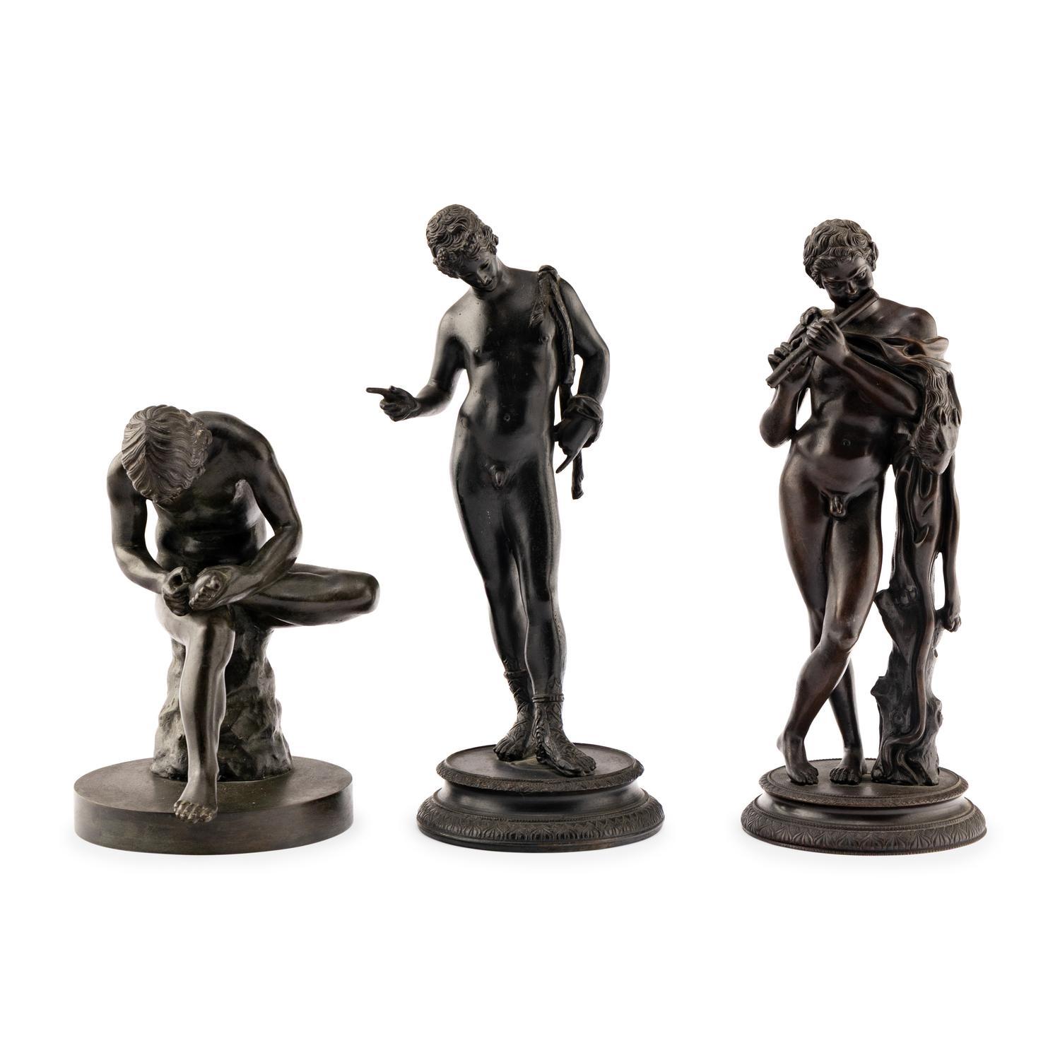 Three Italian Grand Tour Bronze Figures