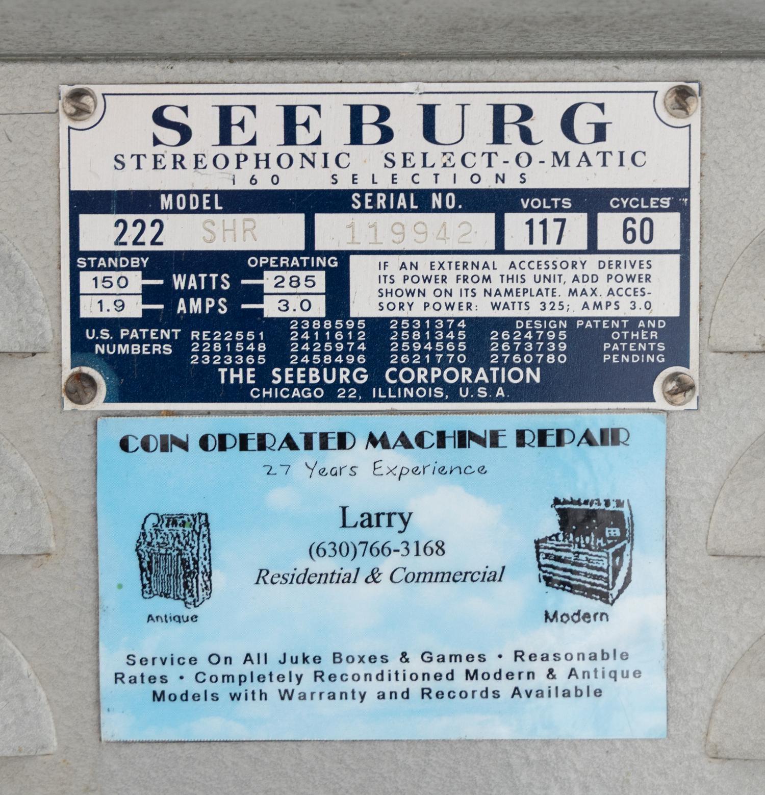 A Seeburg Stereophonic Model 220 Channel Jukebox