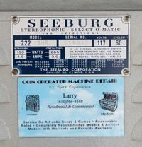A Seeburg Stereophonic Model 220 Channel Jukebox