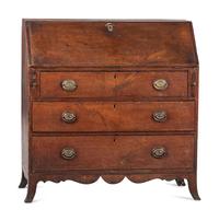 A Federal Figured Walnut Slant-Front Desk