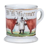 A Butcher's Porcelain Occupational Shaving Mug