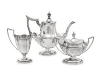 An American Silver Three-Piece Tea Service