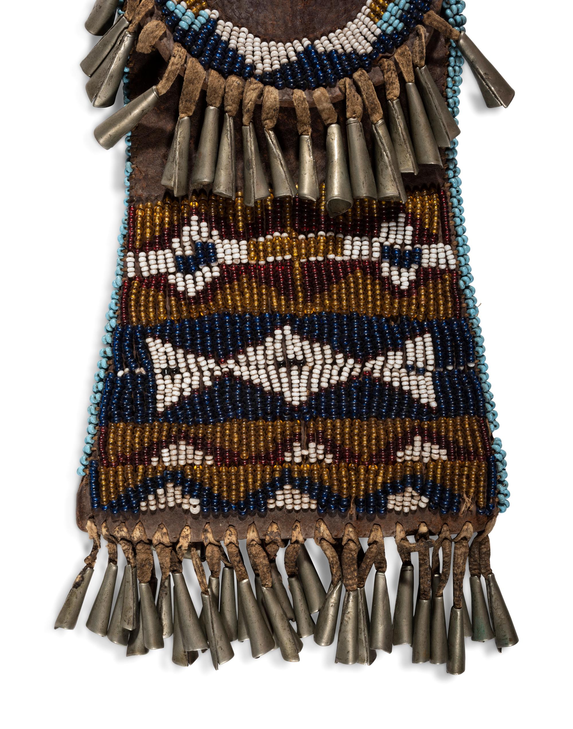 Southern Plains Beaded Hide Srike-a-Light Bag