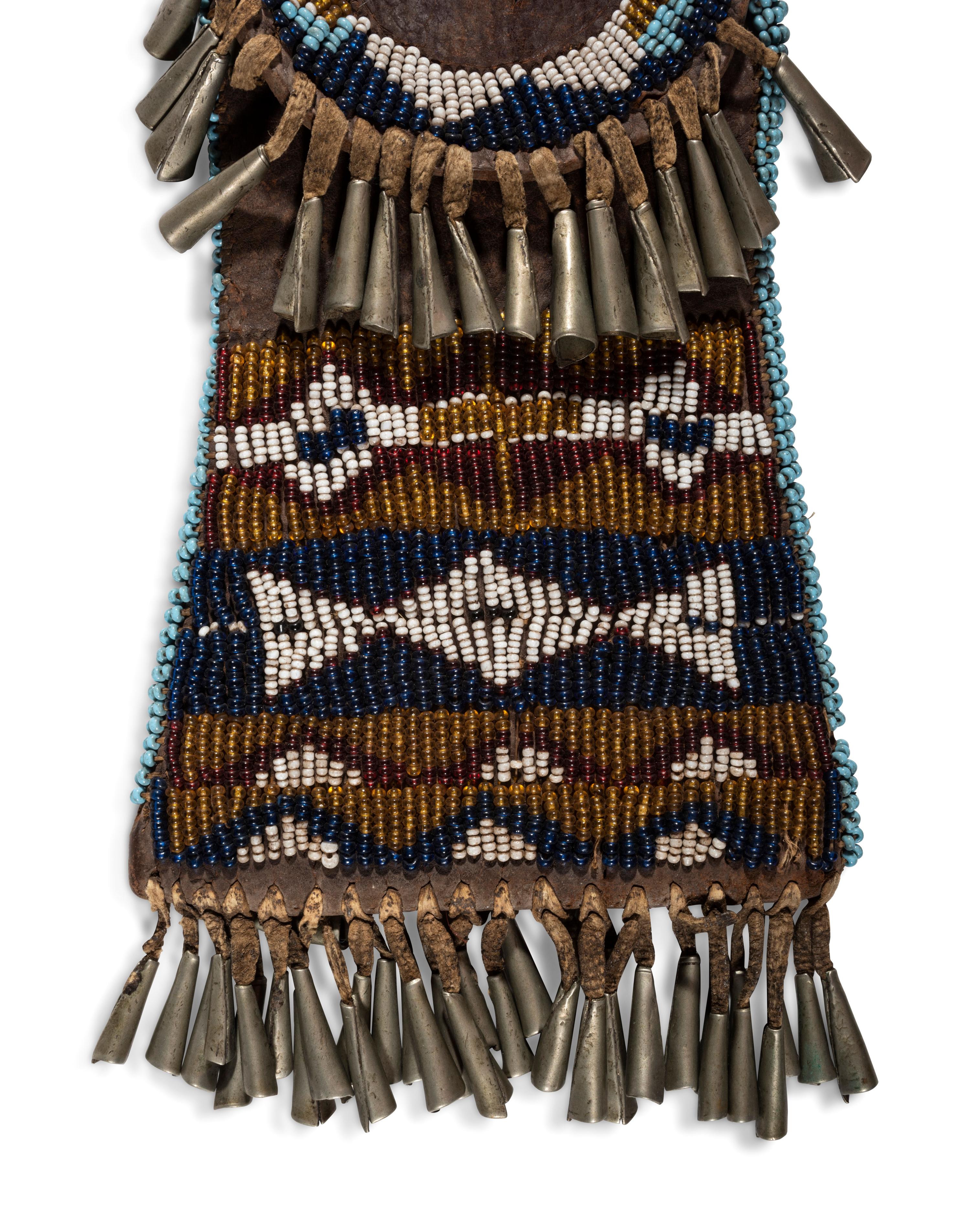 Southern Plains Beaded Hide Srike-a-Light Bag
