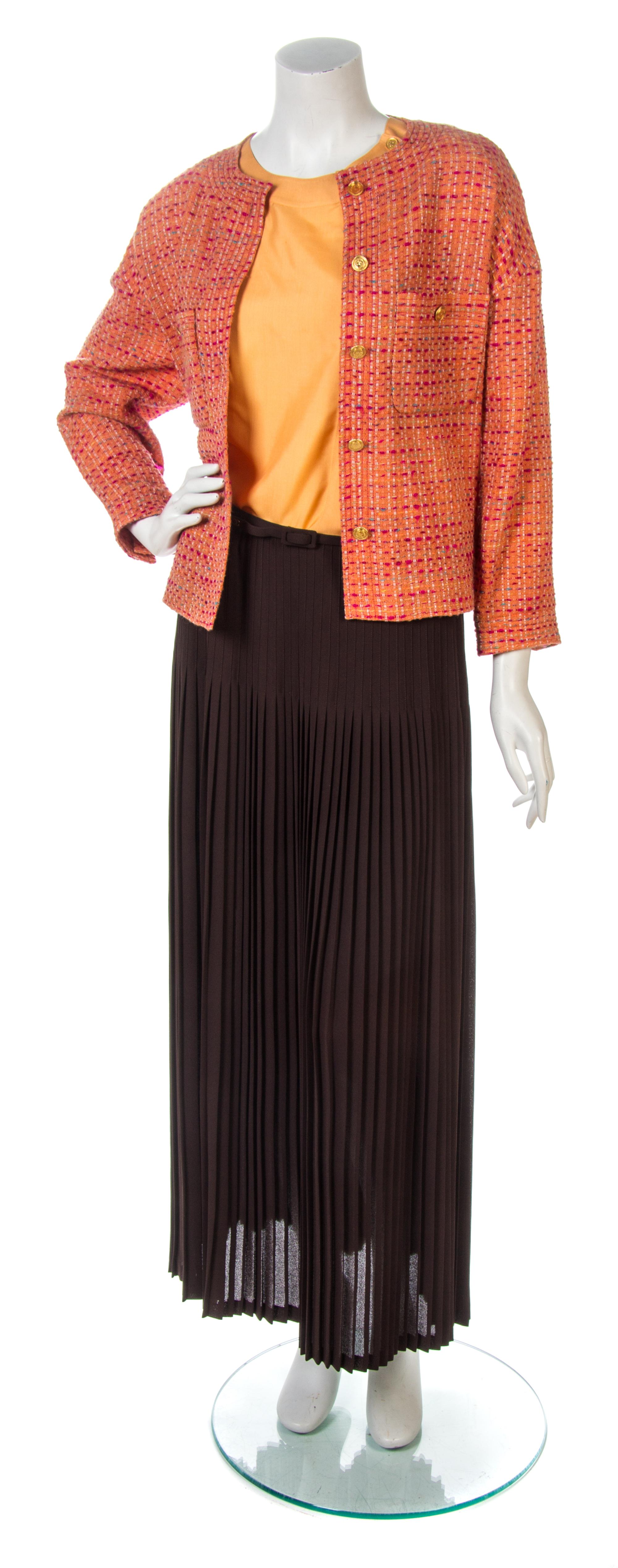 A Chanel Multicolor Tweed Boxy Jacket,