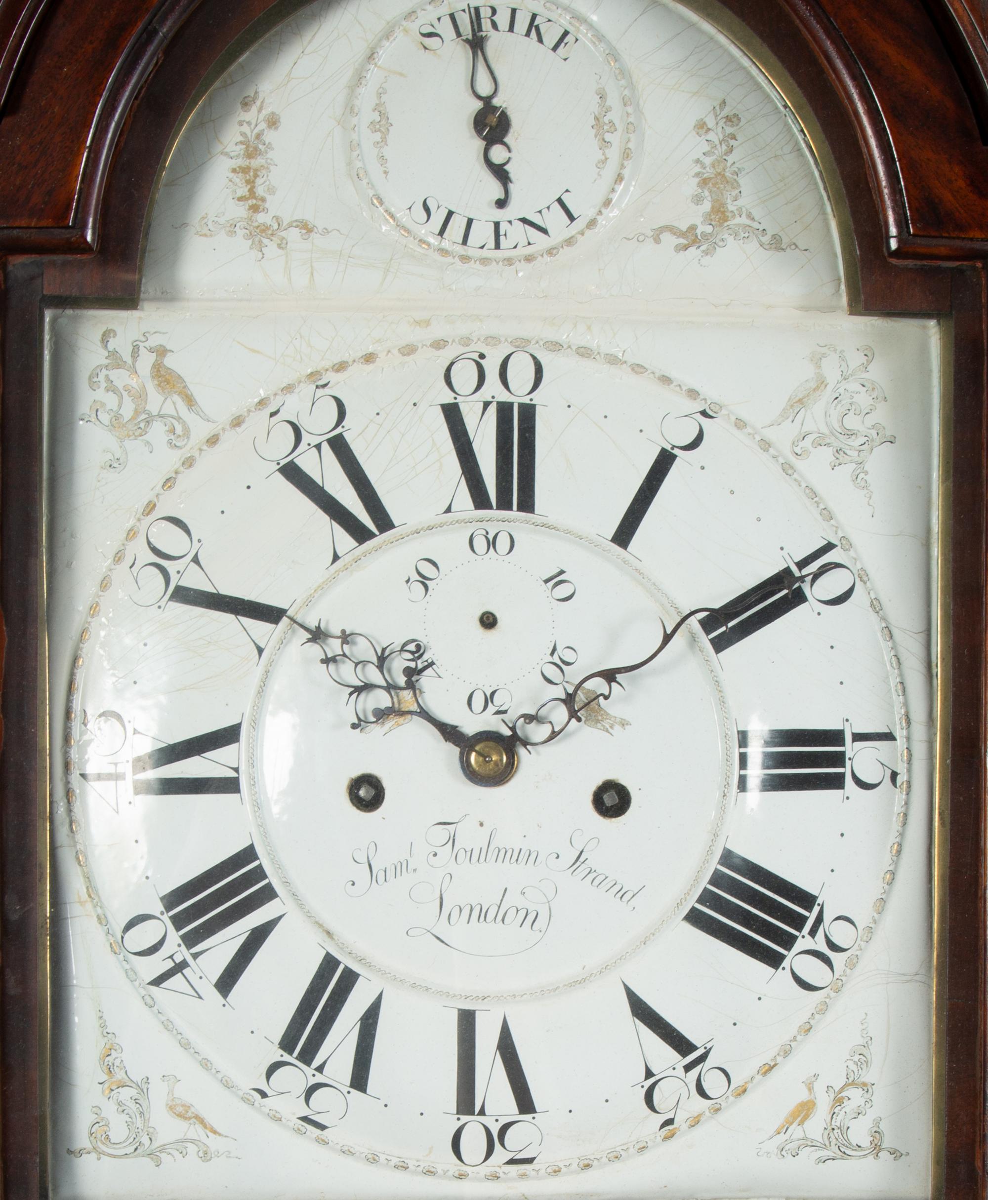 A George III Mahogany Tall Case Clock — Sam Toulmin Strand, London, Late 18th Century