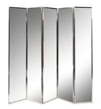 American, 20TH CENTURY, a five-panel floor screen
