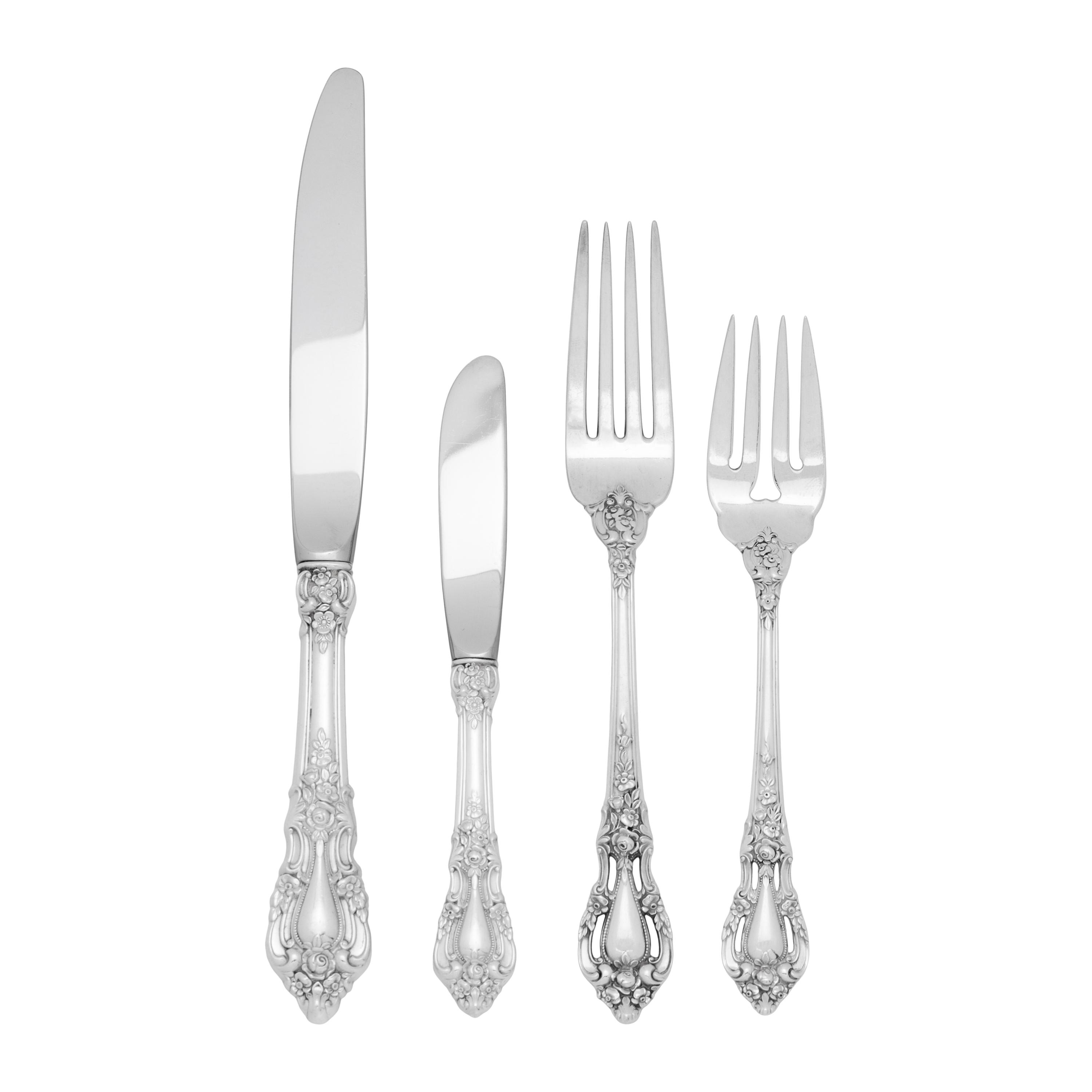 An American Silver Flatware Service