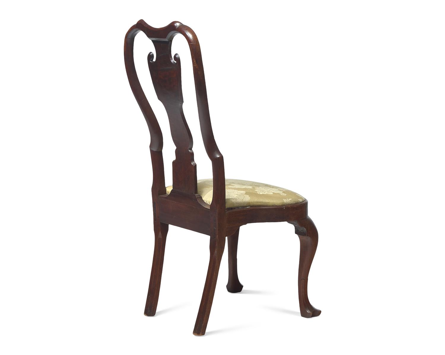 A Queen Anne Carved Walnut Compass-Seat Side Chair, Philadelphia, PA, Circa 1750