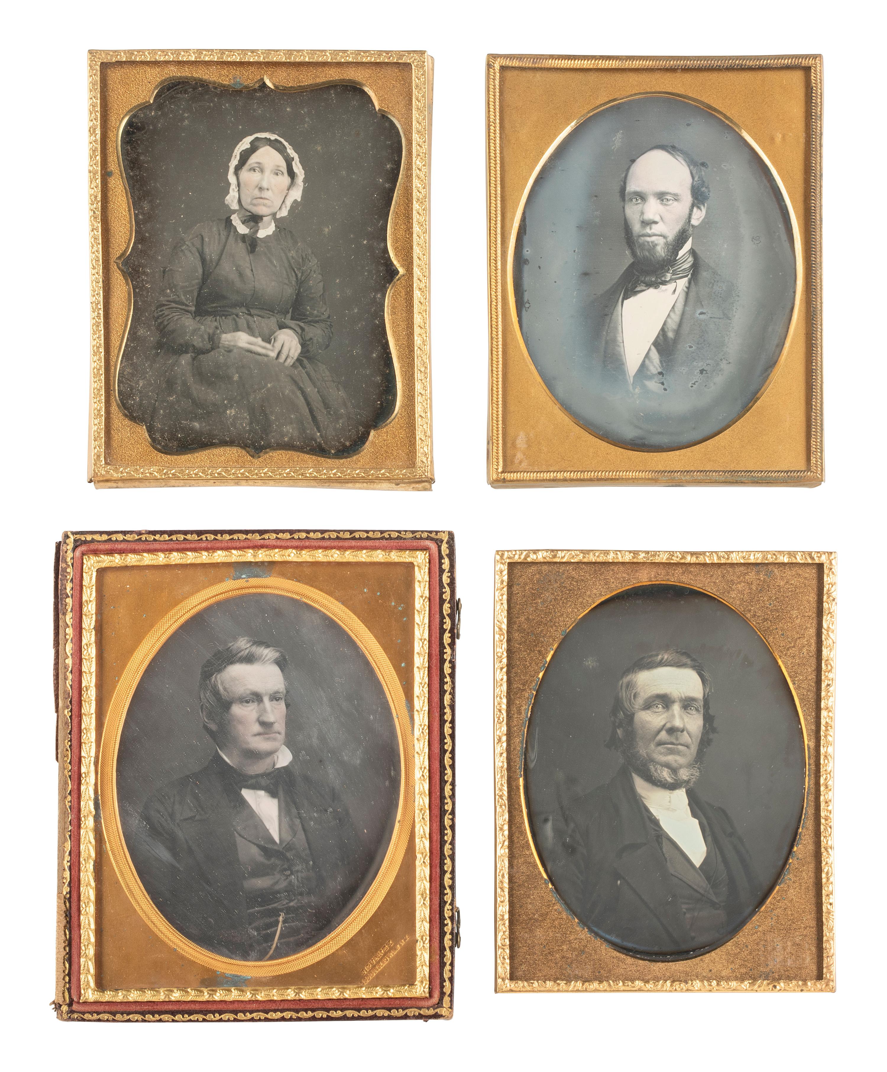 [EARLY PHOTOGRAPHY]. 11 quarter plate daguerreotype portraits incl. WHITEHURST & JAQUITH examples.