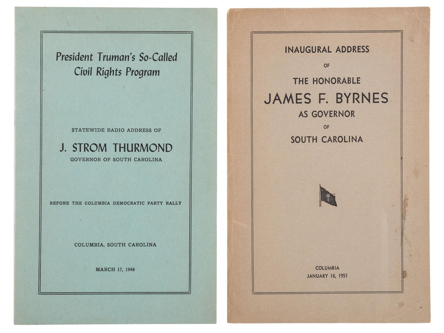 [CIVIL RIGHTS]. A group of ephemera from the early Civil Rights era, especially politics, comprising: