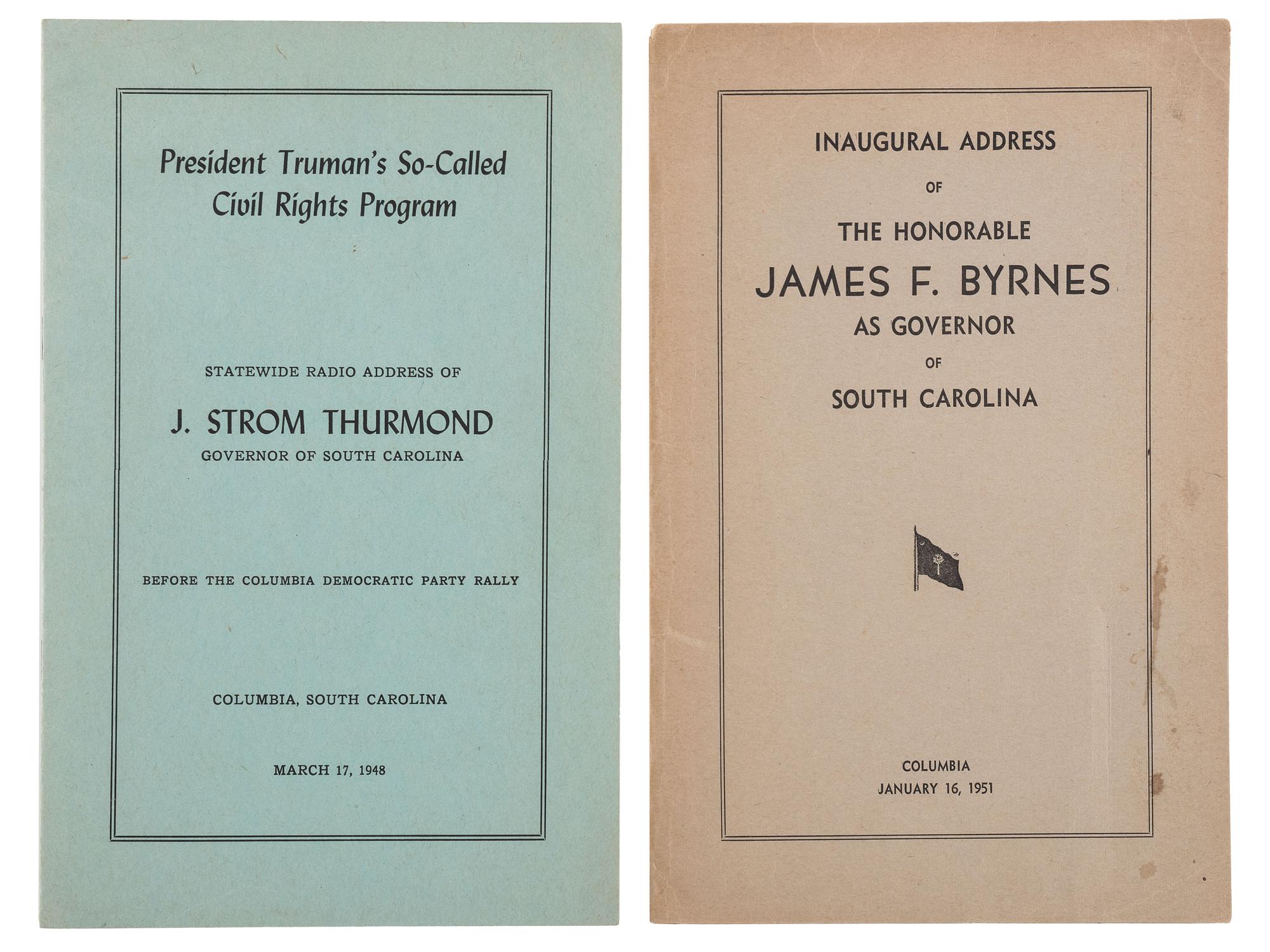 [CIVIL RIGHTS]. A group of ephemera from the early Civil Rights era, especially politics, comprising: