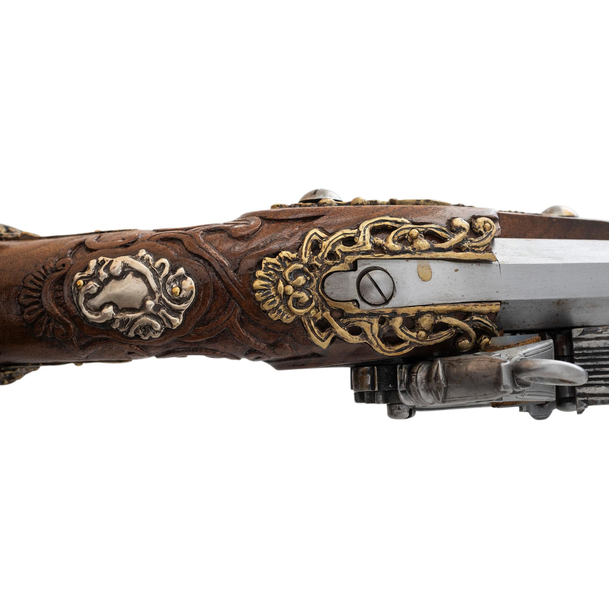 Contemporary Cased Spanish Miquelet-Style Pistols