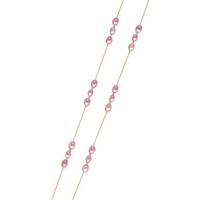 ROSE GOLD AND PINK TOURMALINE NECKLACE