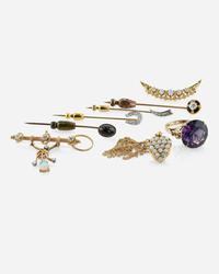 A Miscellaneous Collection of Yellow Gold and Victorian Jewelry
