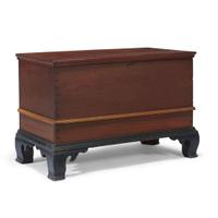 Chippendale painted pine blanket chest Pennsylvania, late 18th century
