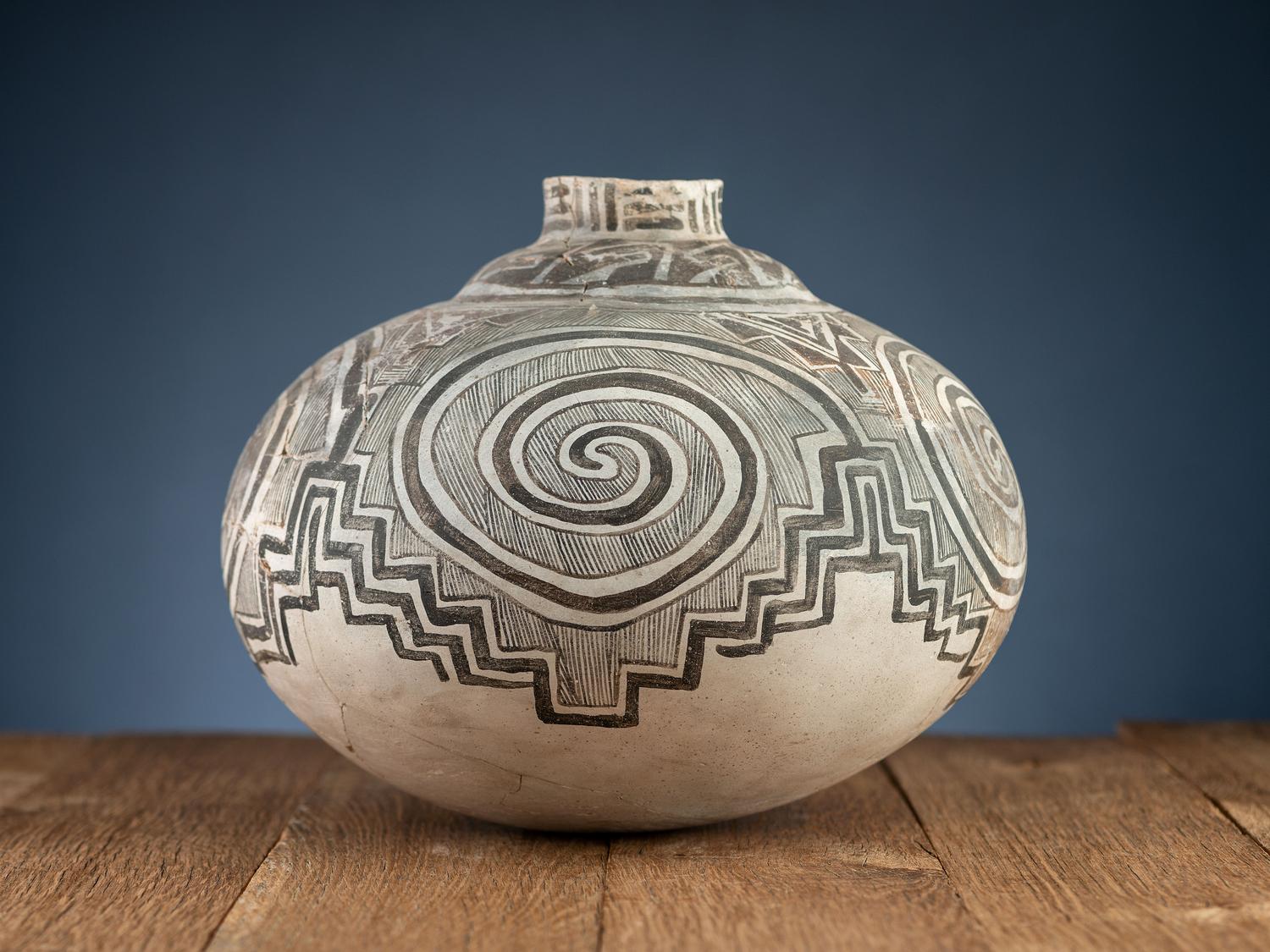 Tularosa Black-on-White Pottery Jar