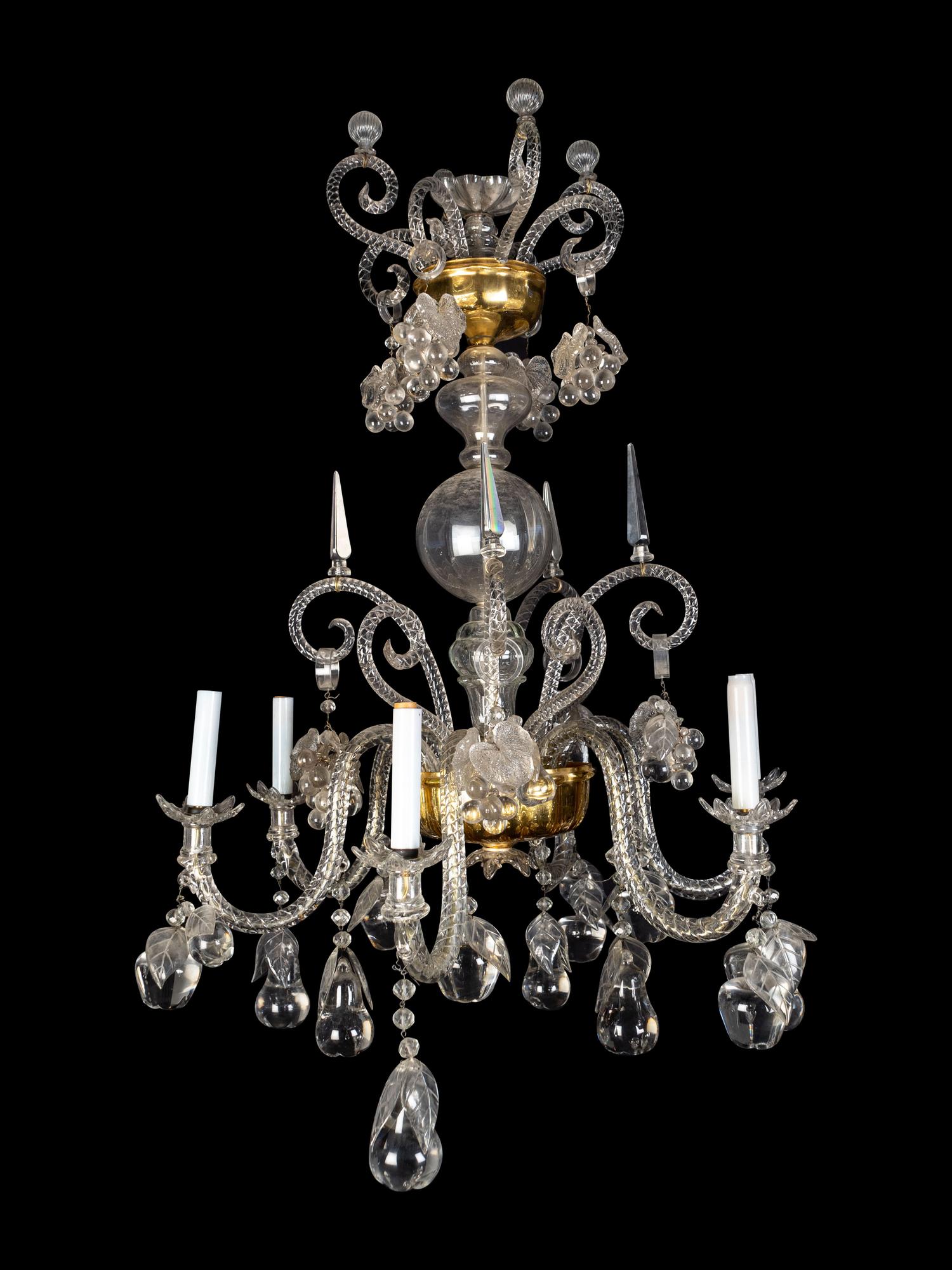 A Venetian Glass Chandelier