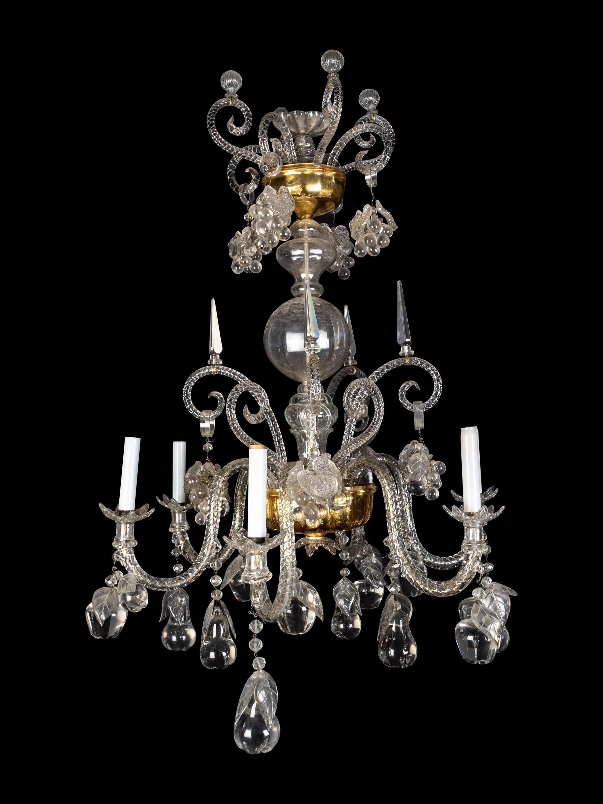 A Venetian Glass Chandelier