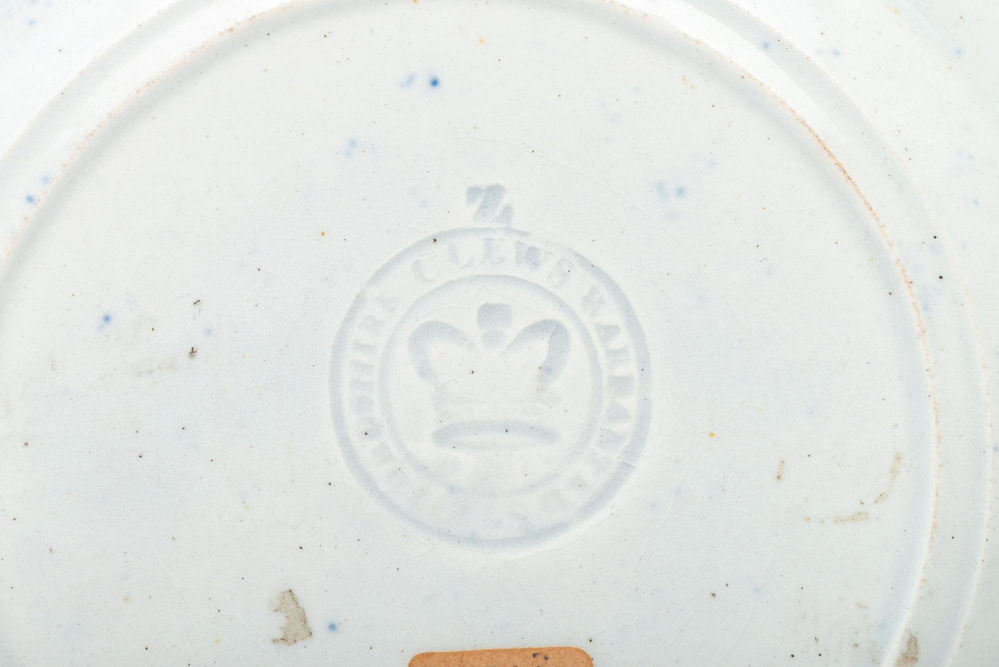 A Historical Blue Staffordshire 'America and Independence' Platter and Cup Plate