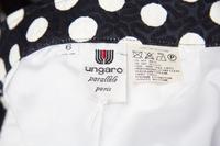 An Ungaro Black and White Polka Dot Suit, Size 6.