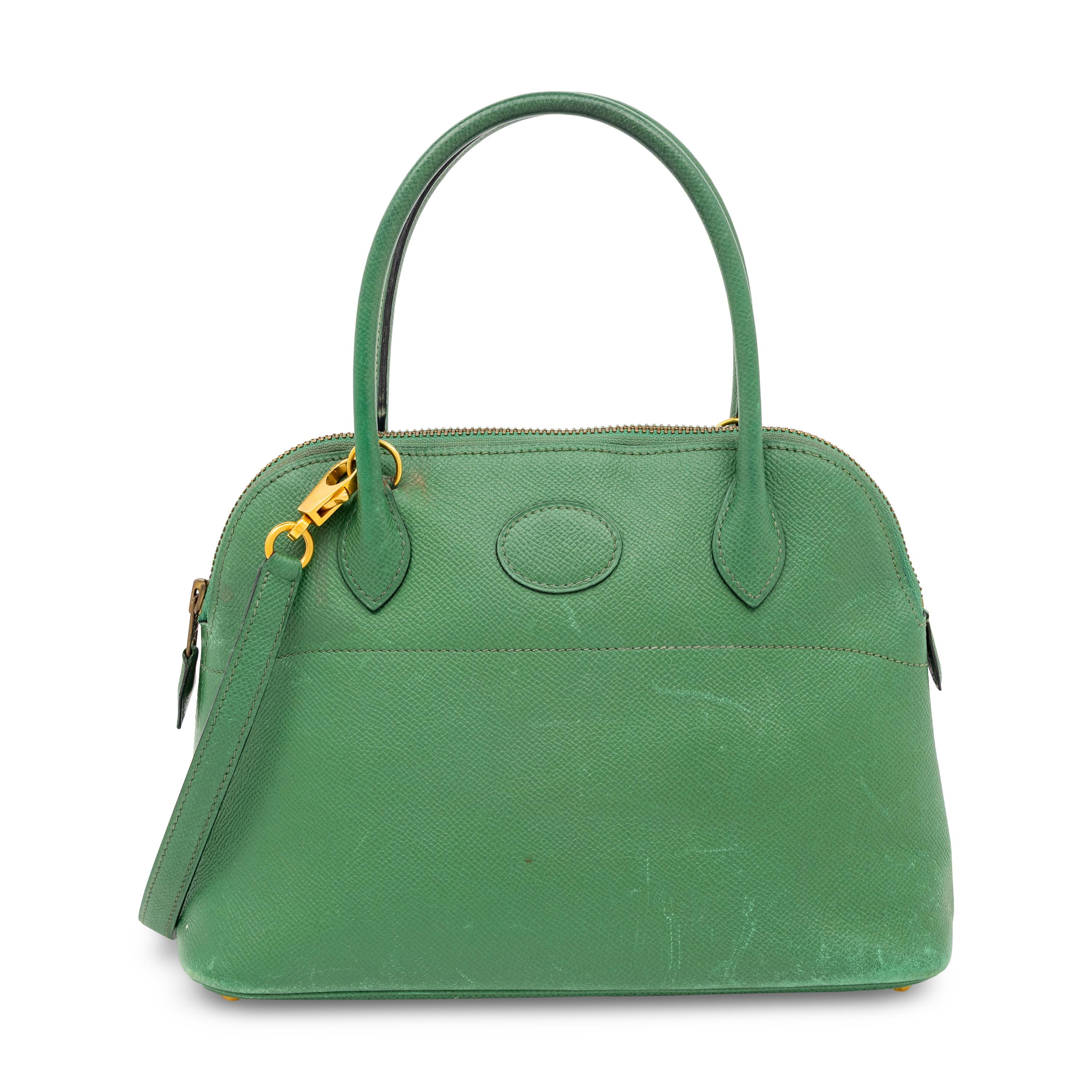 Hermès, Bolide 27 in Green Epsom