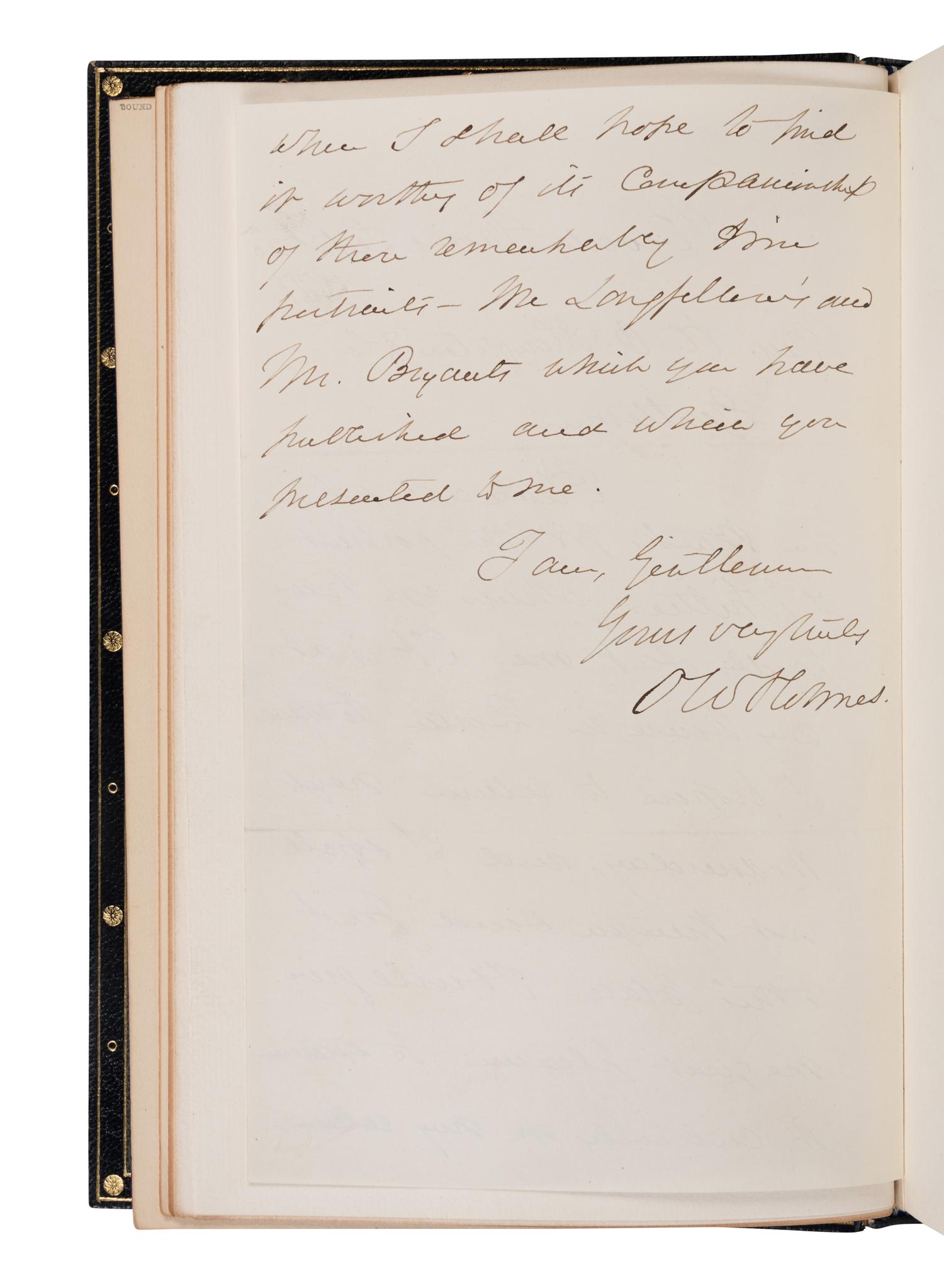 [BINDINGS]. HOLMES, Oliver Wendell (1809-1894). Works . Boston and New York: Houghton Mifflin and Company, 1892.