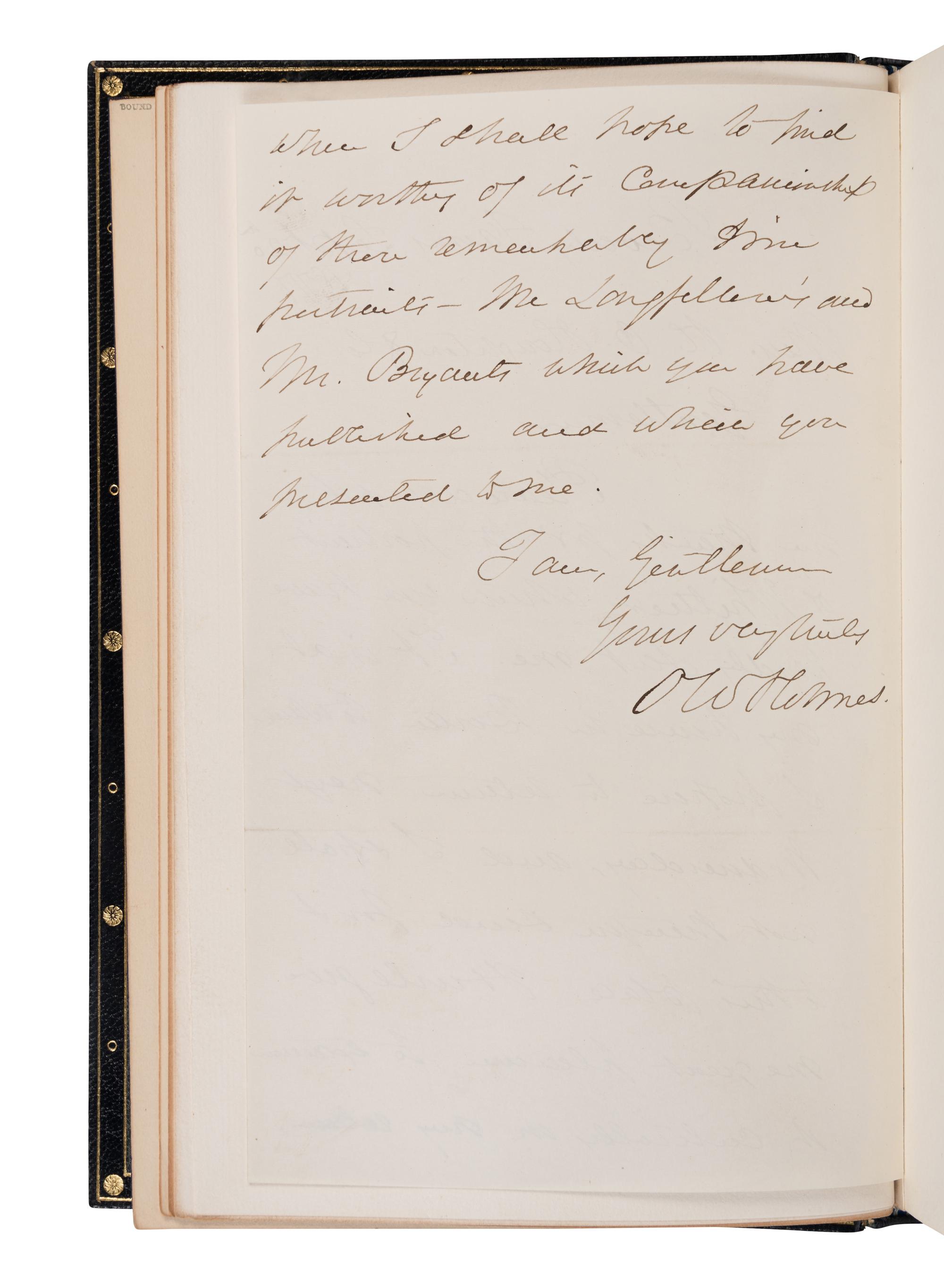 [BINDINGS]. HOLMES, Oliver Wendell (1809-1894). Works . Boston and New York: Houghton Mifflin and Company, 1892.
