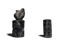 Two Near Eastern Hematite Cylinder Seals