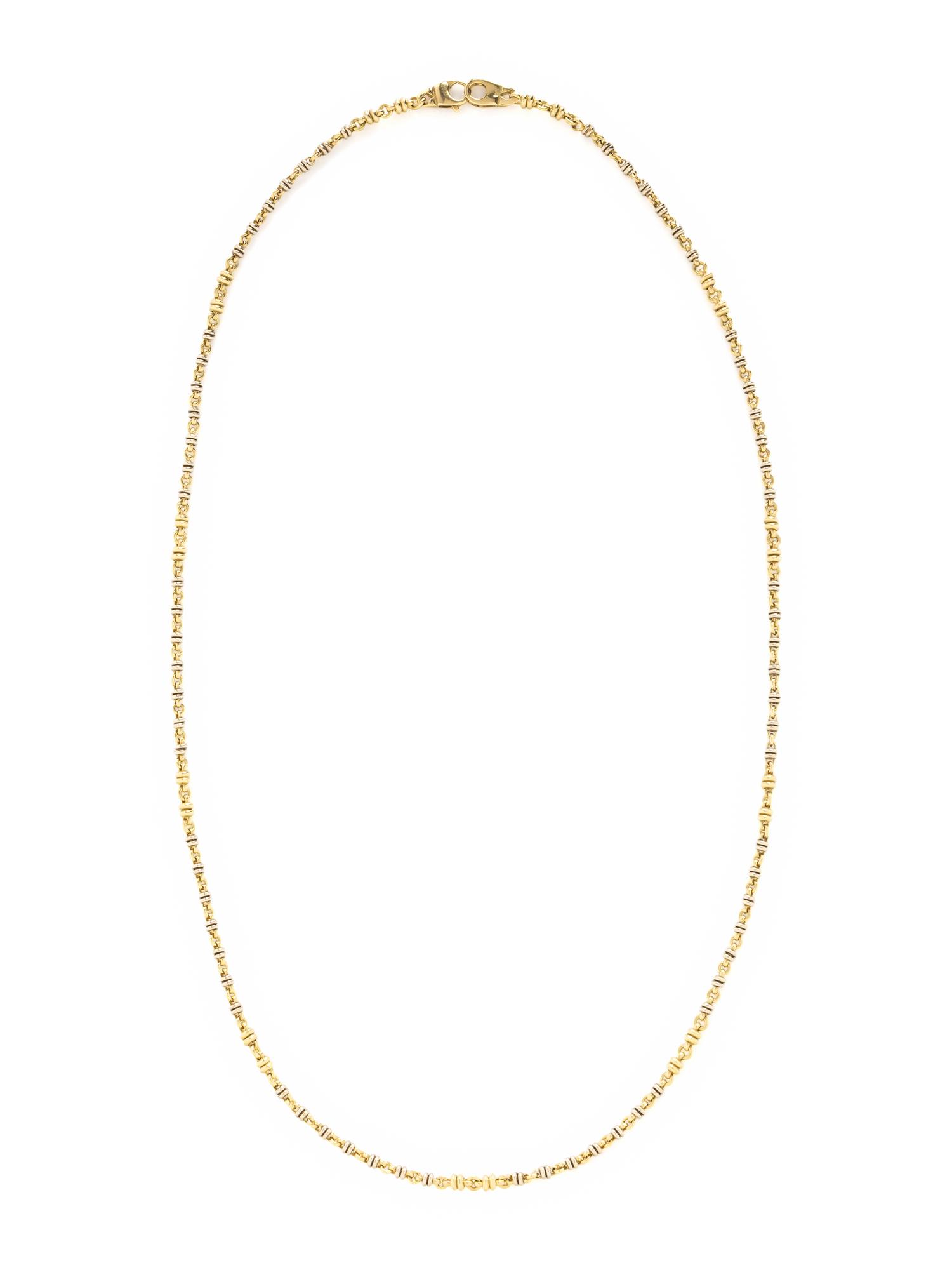 BICOLOR GOLD CHAIN NECKLACE