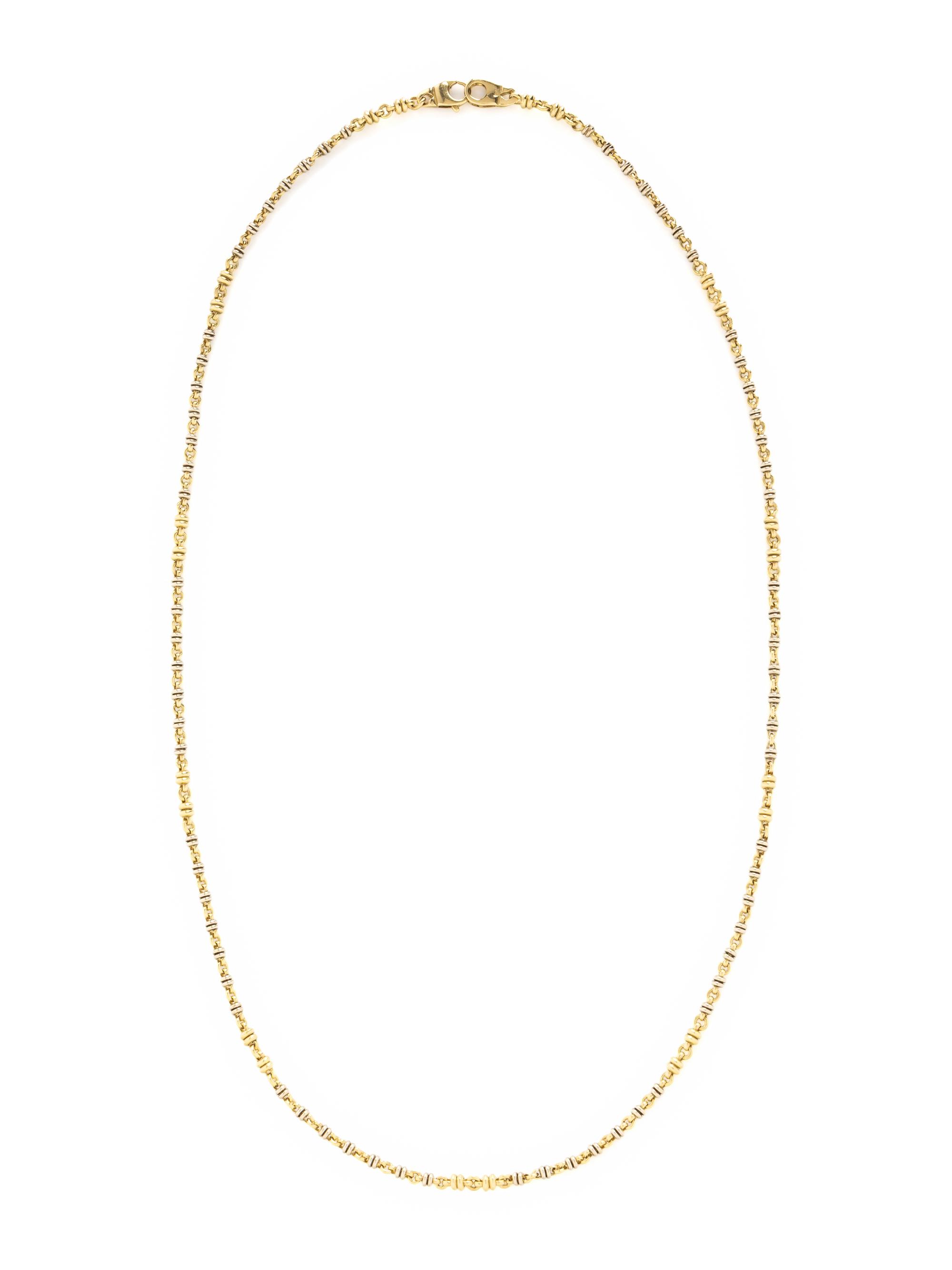 BICOLOR GOLD CHAIN NECKLACE