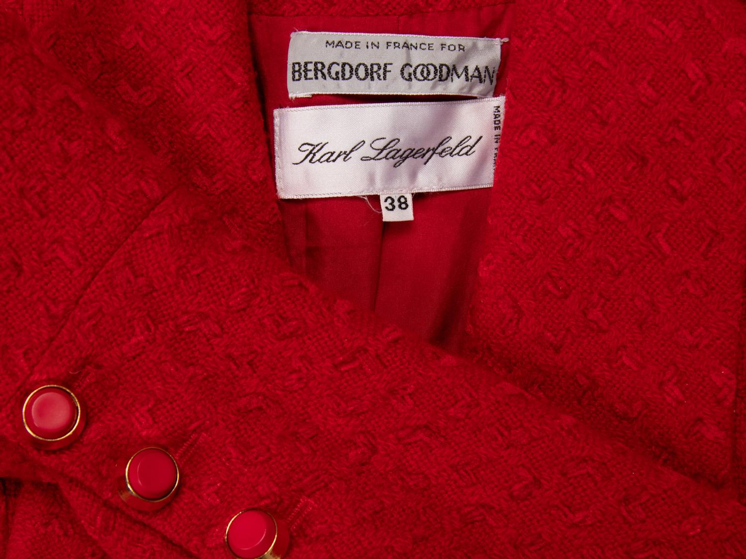 Karl Lagerfeld, Red Tweed Jacket