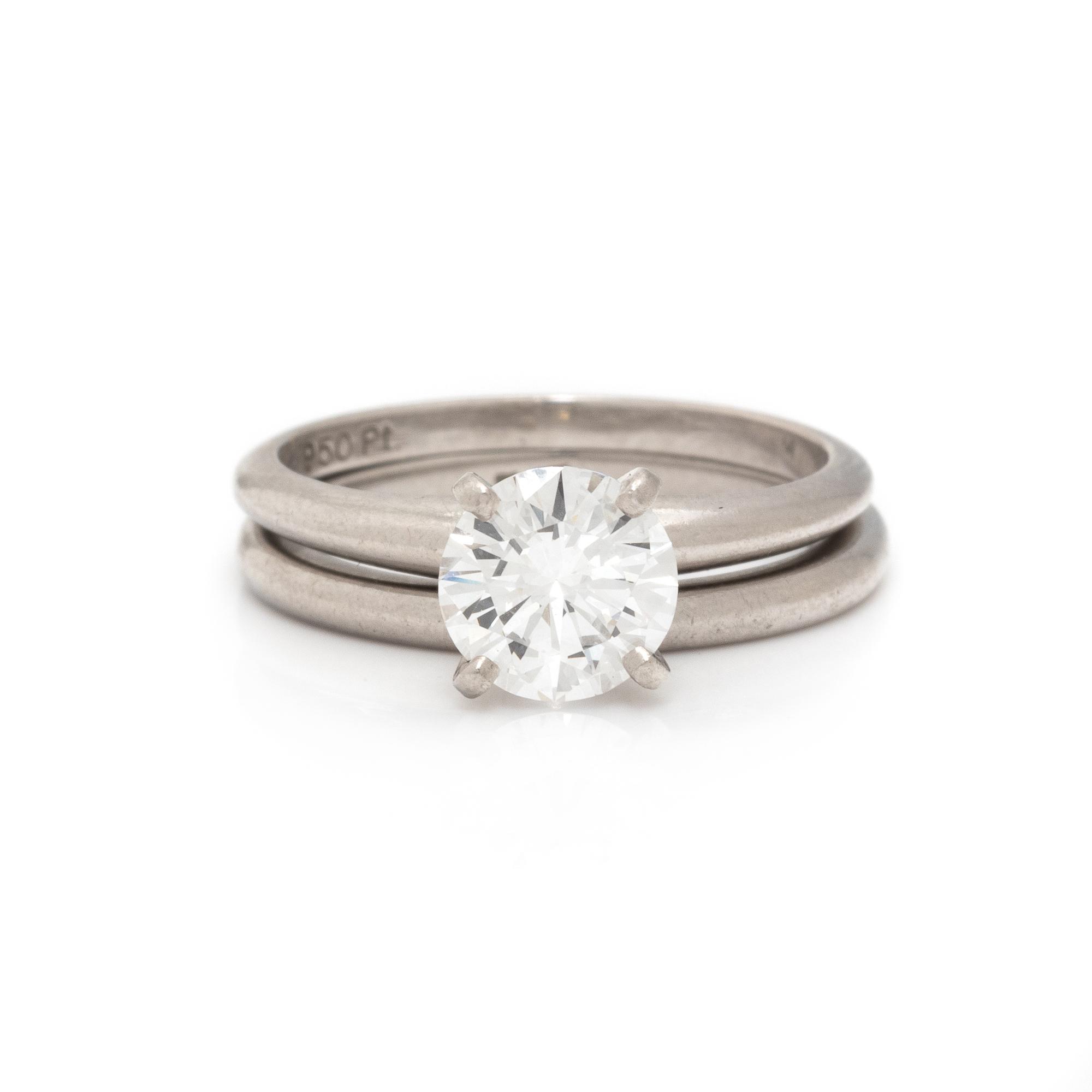 PLATINUM AND DIAMOND WEDDING SET