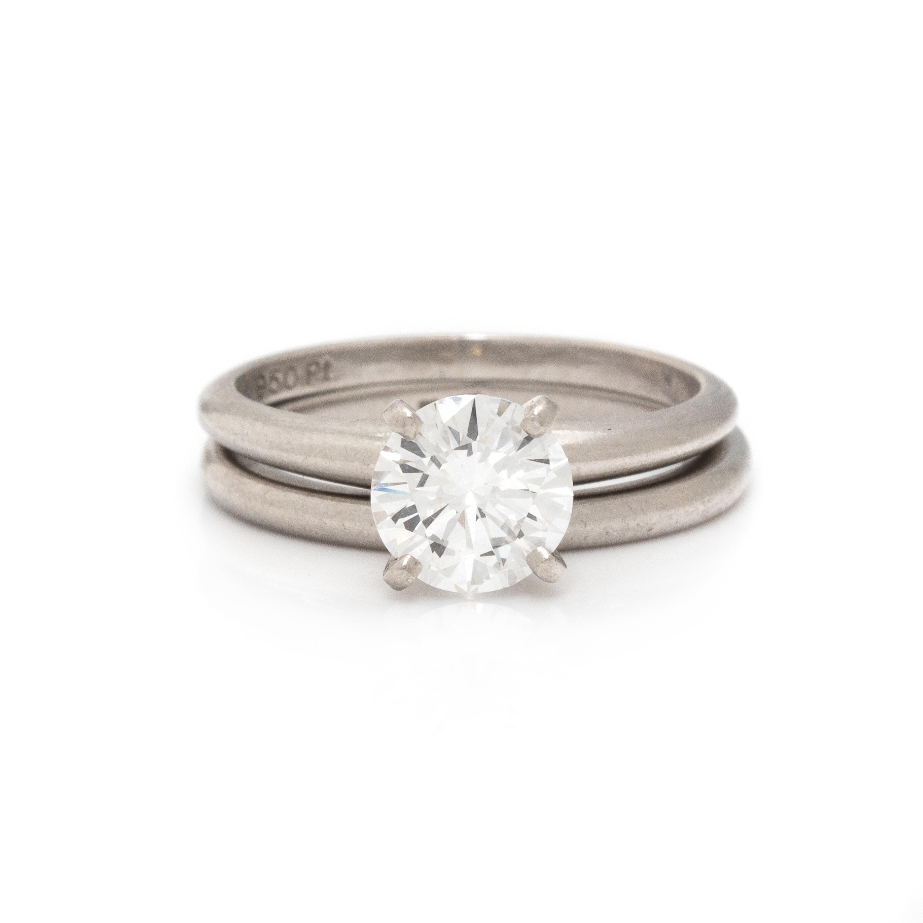 PLATINUM AND DIAMOND WEDDING SET