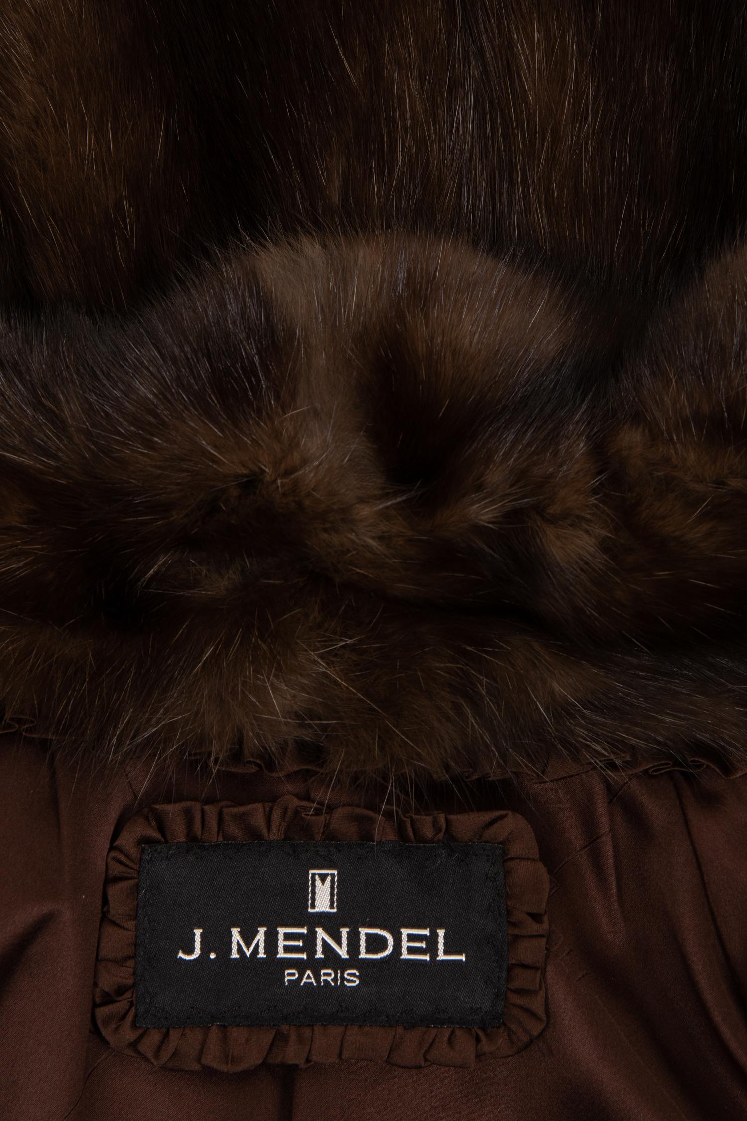 J. Mendel Sable Split Skin Jacket