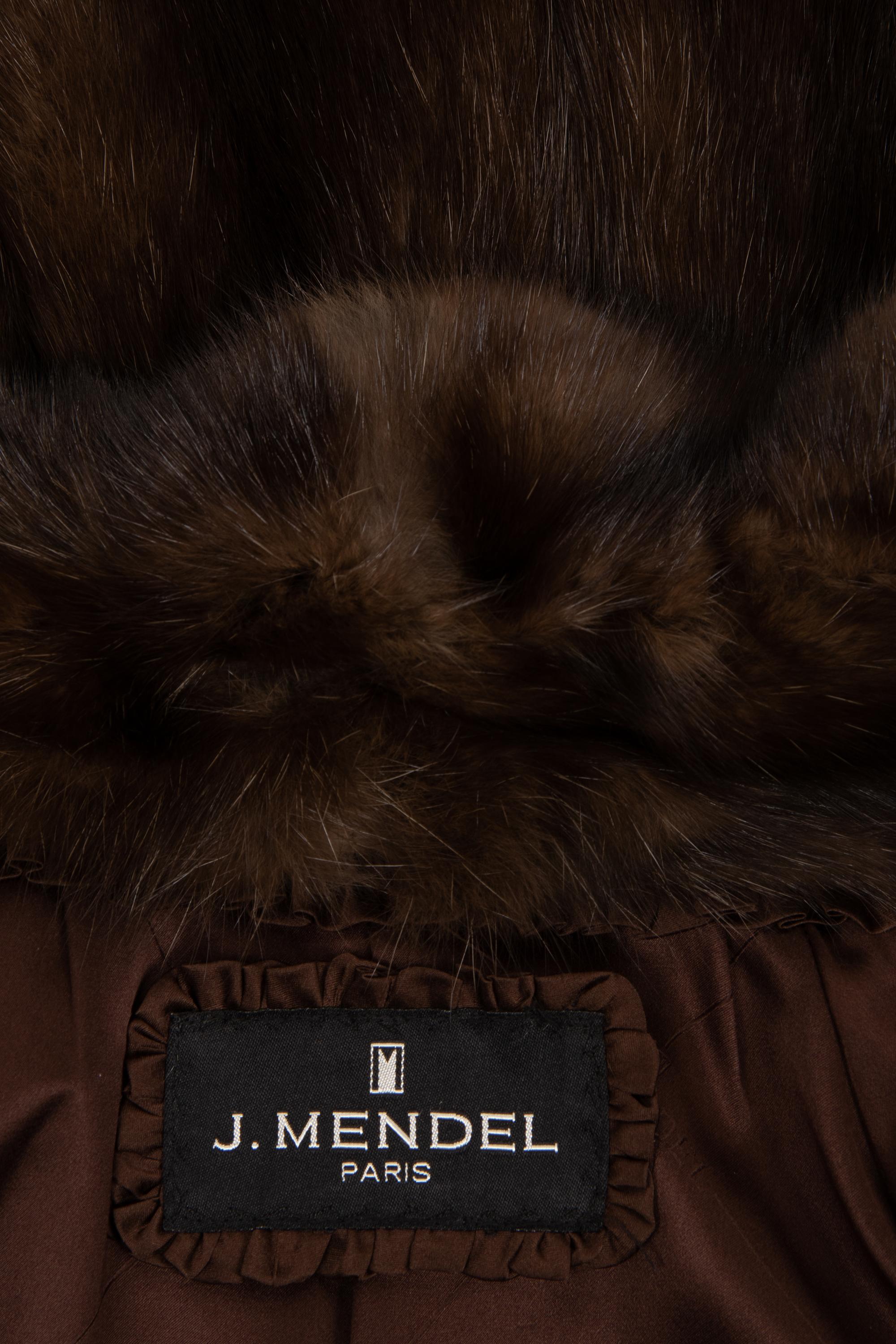 J. Mendel Sable Split Skin Jacket