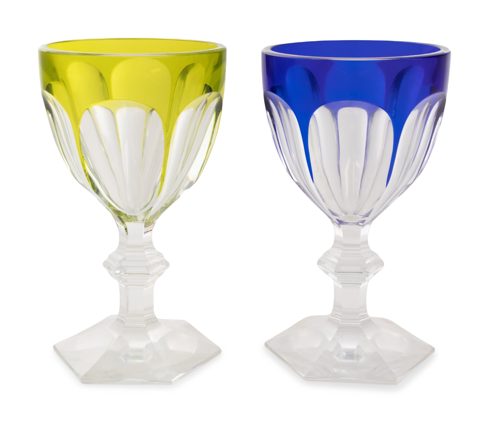 A Pair of Baccarat Chalices