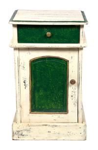 A Painted Side Cabinet Height 26 x width 15 x depth 16 1/2 inches. — 20TH CENTURY