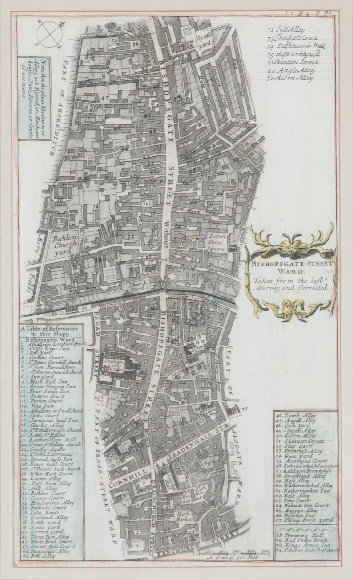 Four English Handcoloring Engravings First: 12 x 16 3/4 inches.