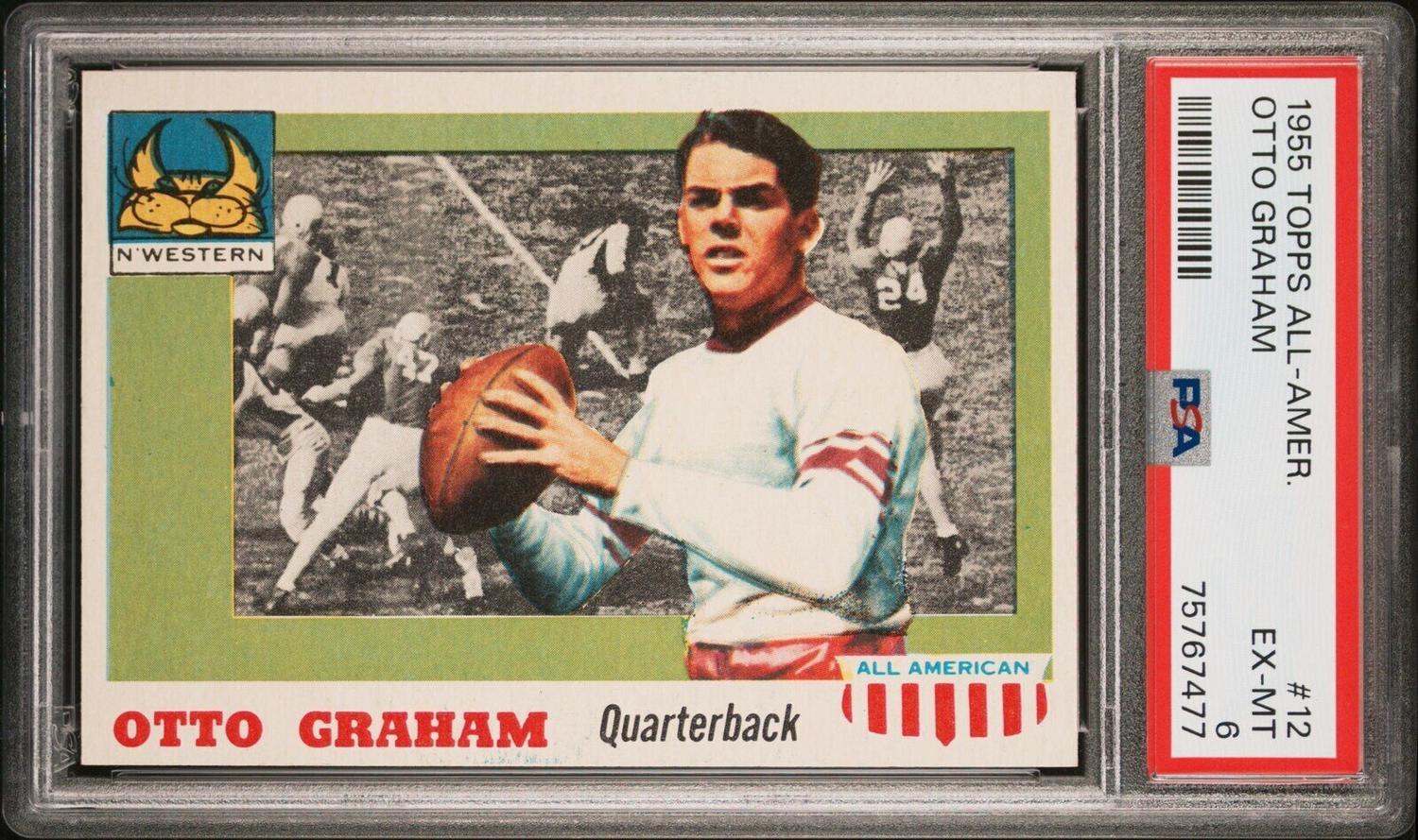 A Group 1955 Topps All American PSA Graded Football Cards,