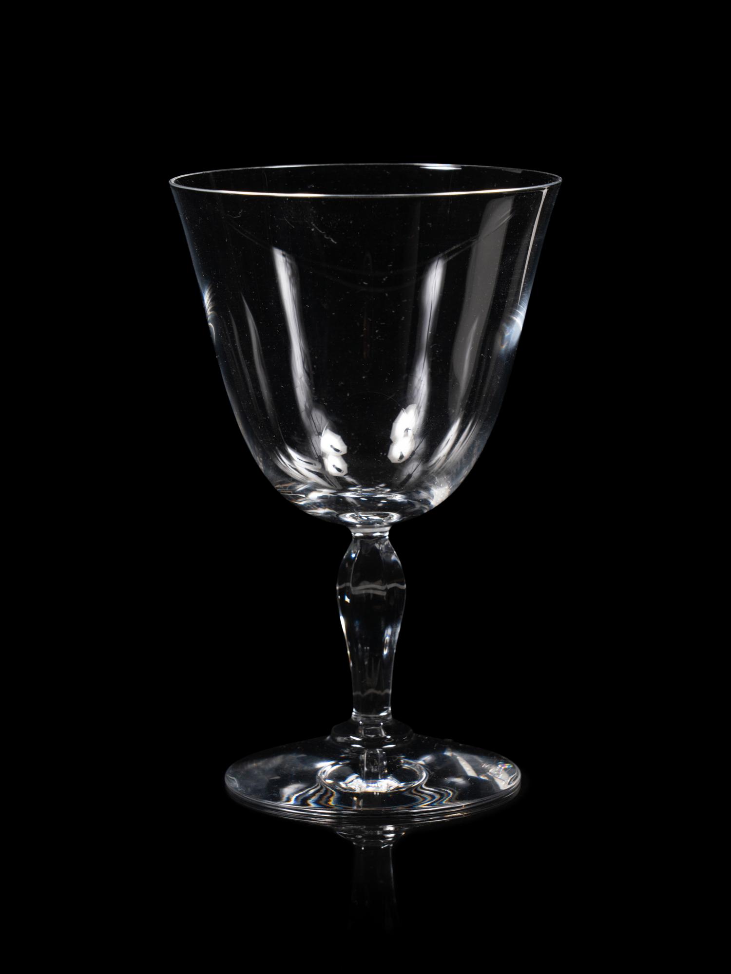 Nine Baccarat Clara Glass Goblets