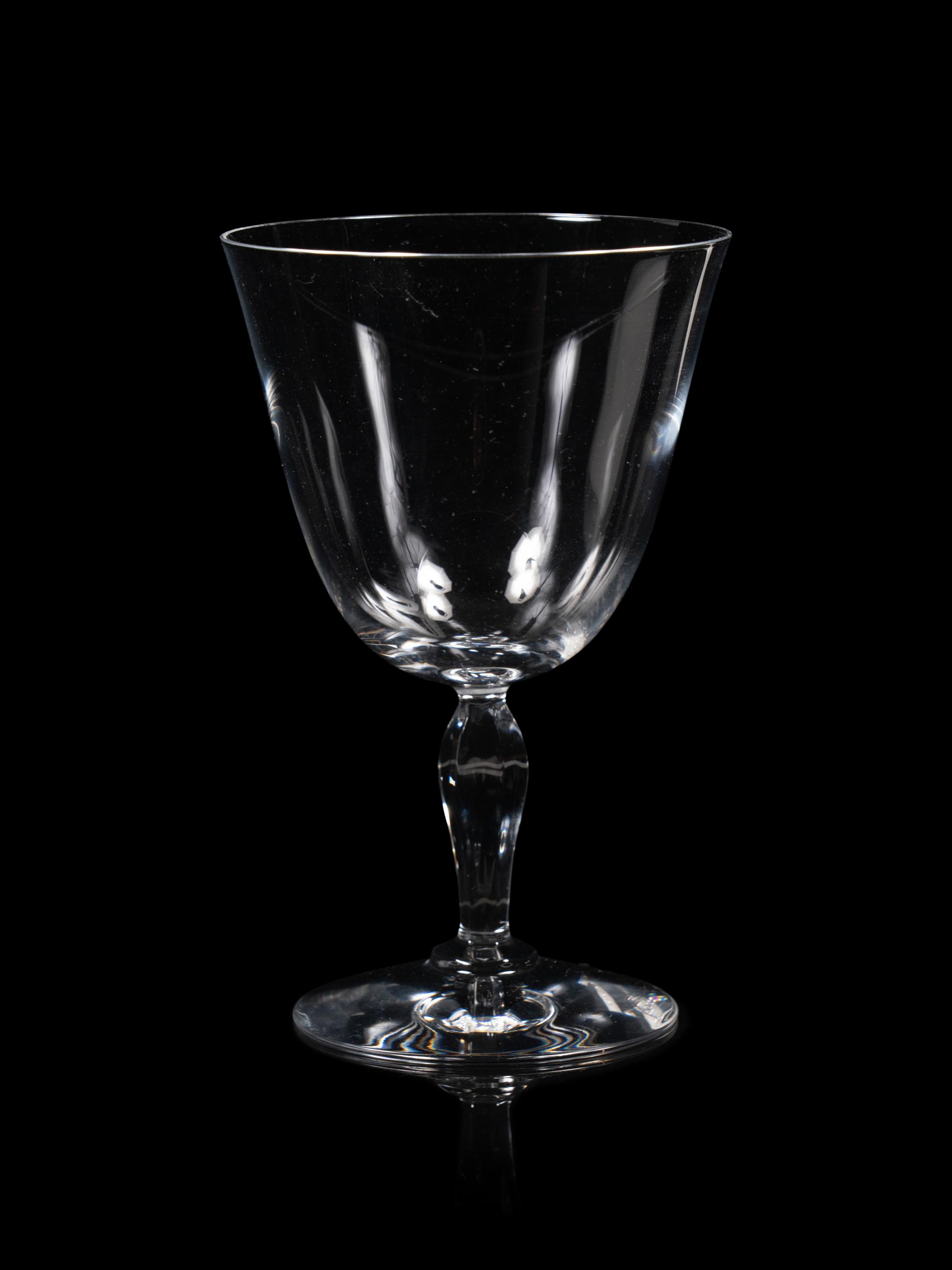 Nine Baccarat Clara Glass Goblets