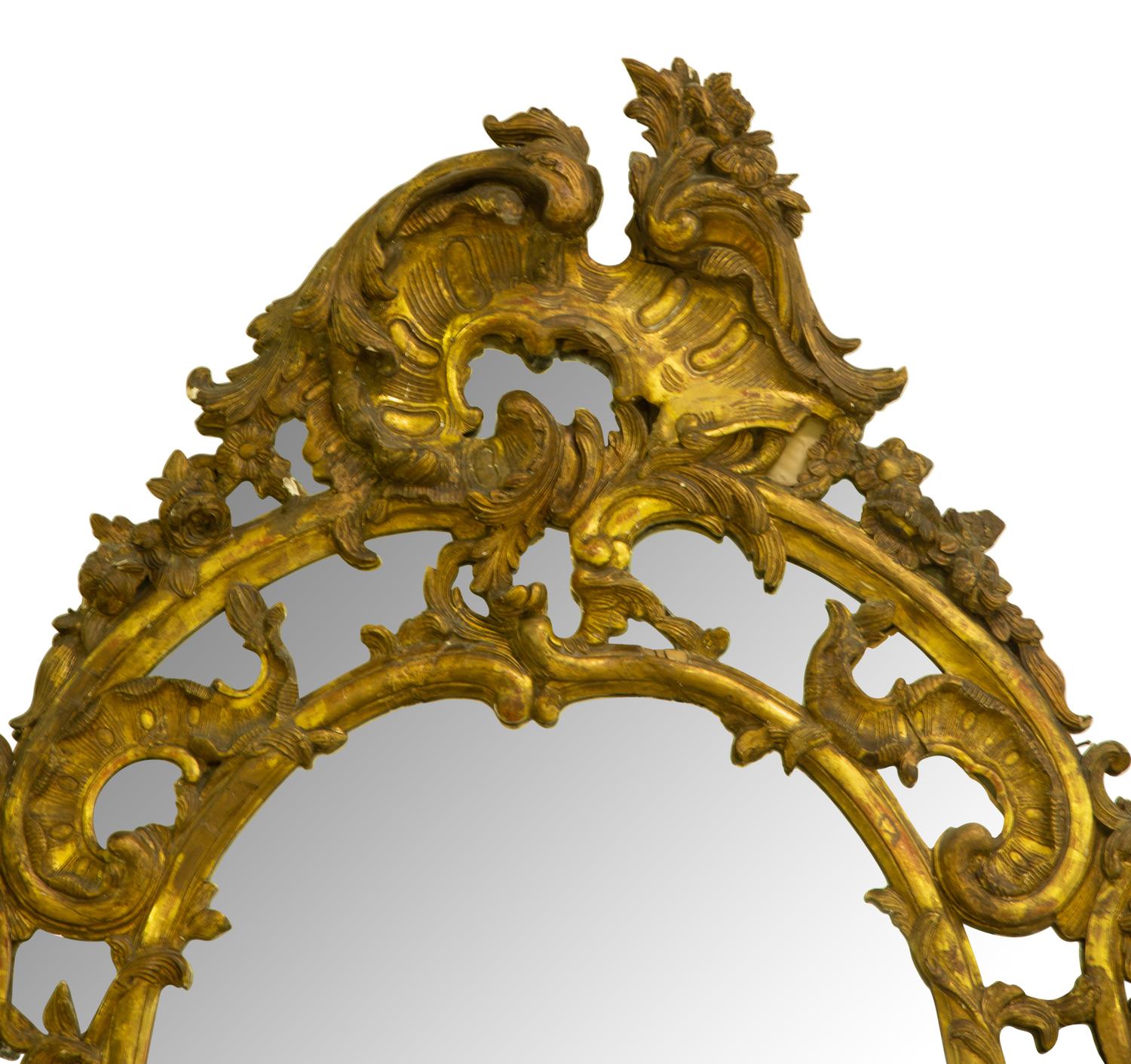 A Louis XV Giltwood Mirror
