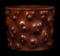 A Carved Huanghuali Brushpot, Bitong