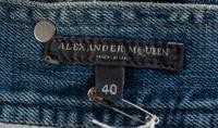 An Alexander McQueen Denim Skirt, Size 40.