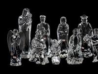 A Baccarat Fourteen-Piece Nativity Set
